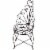 Sunnydaze Indoor/Outdoor Metal Sweethearts Chair Planter Stand - Brown - 25.25 Perspective: front