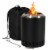 Sunnydaze Tabletop Smokeless Fire Pit with Triple Burn Design - Black Perspective: front