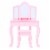 Fantasy Fields - Little Lady Alessandra Medium Corner Play Vanity - Pink Perspective: front