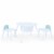 Fantasy Fields - Rainbow Fishnet Play Table & Chairs Kids Furniture - White Perspective: front