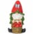 VP Home Strawberry Gnome Solar Powered LED Outdoor Decor Garden Light Perspective: front