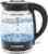 Chefman Rapid-Boil 1.8L Electric Kettle w/ Removable Lid and LED Indicator Lights - Black Perspective: front