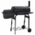 vidaXL Classic Charcoal BBQ Offset Smoker Perspective: front