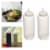 2 Pc Squeeze Bottles Ketchup Mustard BBQ Containers Dispenser Kitchen Condiments Perspective: front