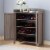 Smart Home Furniture 4-Shelf Contemporary Wood Shoe Cabinet in Dark Taupe Brown Perspective: front