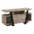 Smart Home Furniture Wood TV Stand for TVs up to 43  in Dark Taupe Brown/Black Perspective: front
