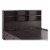 Smart Home Furniture 6-Shelf Wood Twin Bookcase Headboard in Red Cocoa Perspective: front