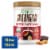 Orgain X JUSTIN’S® Organic Plant & Nut Butter 20g Vegan Protein Powder, Dark Chocolate Peanut Butter Perspective: front