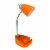 Limelights Incandescent Desk Lamp with Charging Outlet Orange LD1057-ORG Perspective: front