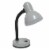 Simple Designs Metal Basic Flexible Neck Desk Lamp in Silver with Silver Shade Perspective: front