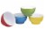 Bruntmor Red, Blue, Green, Yellow 20 Oz Ceramic Dessert Bowl Set Of 4 Perspective: front