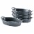 Bruntmor 8 x5  White Oval Porcelain Ceramic Pie Pan Set of 4 Perspective: front