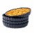 Bruntmor 10  White Pie Pan Set of 4 - Porcelain Ceramic, Oven & Dishwasher Safe Perspective: front