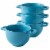 Bruntmor 24 Oz x 4 Soup Mug, Teal - French Onion Soup Crocks with Handles Perspective: front