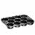 Bruntmor 11 Cup Muffin Pan - Premium Cast Iron Non-Stick Baking Tool Perspective: front