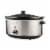 7.0 Quart Oval Slow Cooker, Stainless Steel Perspective: front