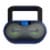 Riptunes CD Player Bluetooth Boombox AM/FM Portable Radio, MP3/CD, USB, mSD, Aux, Blue Perspective: front