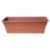 Bloem 30in Dura Cotta Window Box Terra Cotta DCBT30-46 Perspective: front