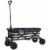Creative Outdoor All-Terrain Folding Wagon - Black/White Perspective: front