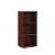 Hodedah HID23 MAHOGANY 3 Shelf Bookcase Perspective: front