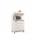Hodedah Wheeled Kitchen Microwave Cart with Drawer and Cabinet Storage, White Perspective: front