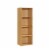 Hodedah 12 x 16 x 47 Inch 4 Shelf Bookcase and Office Organizer, Beech Finish Perspective: front