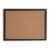 U Brands Cork Bulletin Board Black MDF Frame Perspective: front