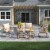 5-Pieces Wicker Rattan Outdoor Patio Set 2-Side Table Cushion Set, Beige Perspective: front