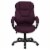 Flash Furniture High Back Micro Fiber Contemporary Office Chair Grape GO725GRPE Perspective: front