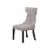 Alpine Furniture Manchester Set of 2 Wood Dining Side Chairs in Light Grey-Black Perspective: front