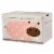 3 Sprouts Kids Toy Chest - Storage Trunk for Boys and Girls Room - Hippo Perspective: front