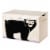 3 Sprouts Kids Toy Chest - Storage Trunk for Boys and Girls Room - Bear Perspective: front