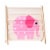 3 Sprouts Book Rack – Kids Storage Shelf Organizer Baby Room Bookcase Furniture, Elephant Perspective: front