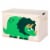 3 Sprouts Kids Toy Chest - Storage Trunk for Boys and Girls Room, Dinosaur Perspective: front
