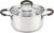 Cook N Home 3 Quart Sauce Pot Casserole Pan Stockpot saucier, 3 QT, Silver Perspective: front