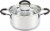 Cook N Home Professional Sauce Pot Stockpot Saucier Casserole Pan with Lid, 5 QT, Silver Perspective: front