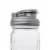 reCAP® Mason Jars Lid POUR cap | Regular Mouth | Black/Aqua Perspective: front