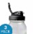 reCAP® Mason Jars Lid POUR cap | Regular Mouth | Black | Set of 3 Perspective: front