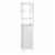 RiverRidge Madison Transitional Wood Linen Tower with Open Shelves in White Perspective: front