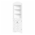 RiverRidge Brookfield Tall Transitional Wood Corner Cabinet in White Perspective: front