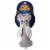 Pup Squeakz Durable Double Squeaker Rabbit Dog Toy Perspective: front