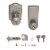 Honeywell Digital Entry Keypad with Satin Nickel Knob Door Lock Perspective: front