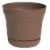 Bloem SP0745 7 in. Saturn Planter, Chocolate Perspective: front
