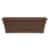 Bloem DCBT30-45 30 in. Dura Cotta Window Box Planter, Chocolate Perspective: front