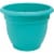 Bloem Ariana 8.8 In. H x 8 In. Dia. Plastic Self Watering Bermuda Teal Planter Perspective: front