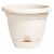 Bloem 256725 12 in. Lucca Pebble Stone Plastic Planter Perspective: front