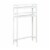 Newridge Home Solid Wood Dunnsville 2-Tier Space Saver For Bathroom Extra Storage, White Perspective: front