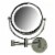 Ovente Polished Chrome Circle Wall-Mounted Vanity Makeup Mirror with Extendable Arm Perspective: front