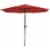 Sunnydaze 9 ft Aluminum Patio Umbrella with Tilt and Crank - Red Perspective: front