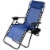 Sunnydaze Zero Gravity Lounge Chair with Pillow and Cup Holder - Navy Blue Perspective: front